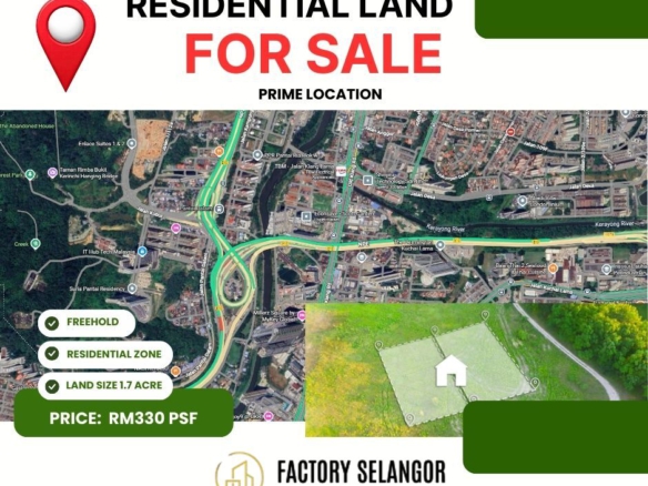 Residential Development Land For Sale at Jalan Kelang Lama Old Klang Road area 1