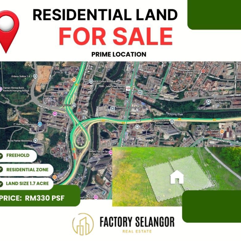 Residential Development Land For Sale at Jalan Kelang Lama Old Klang Road area 1