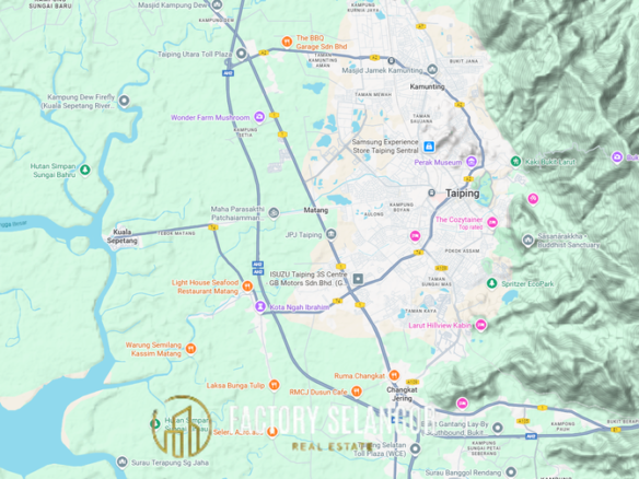 Taiping Perak 150 Acres Data Center Land for Sale Industrial Zoning High Power Capacity 1