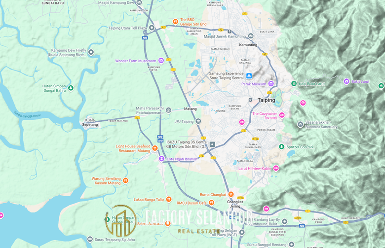 Taiping Perak 150 Acres Data Center Land for Sale Industrial Zoning High Power Capacity 1